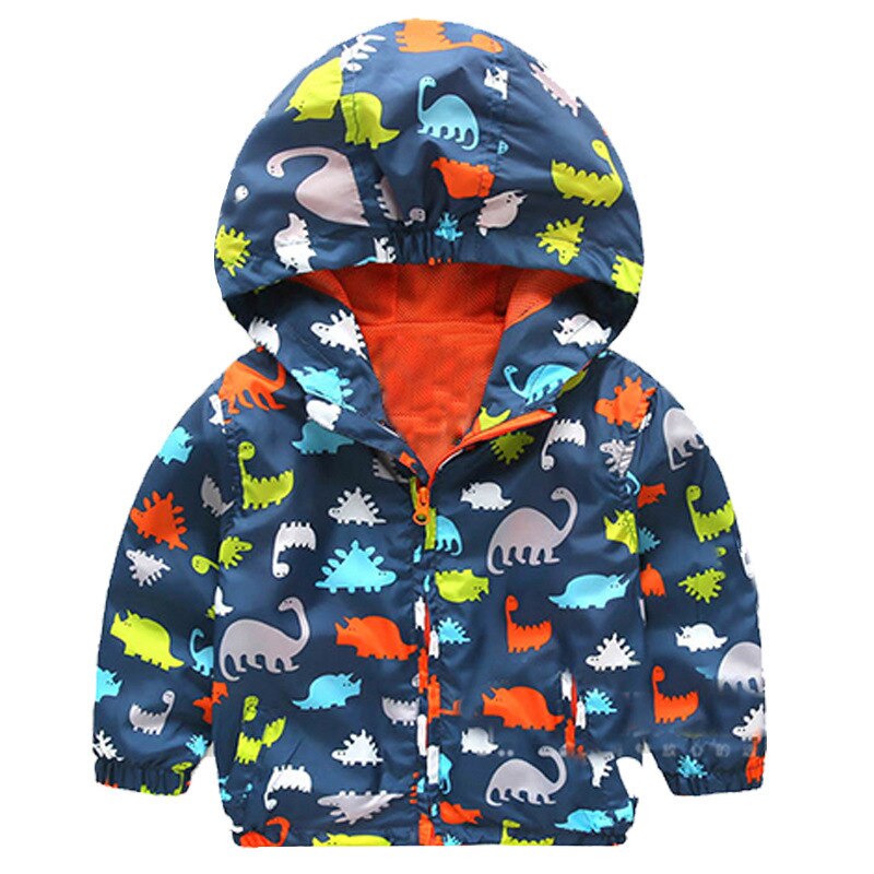 Kinder Jacke Mäntel Jungen Oberbekleidung Frühjahr Jungen Windjacke Dinosaurier Baby Herbst Nette 80-120cm