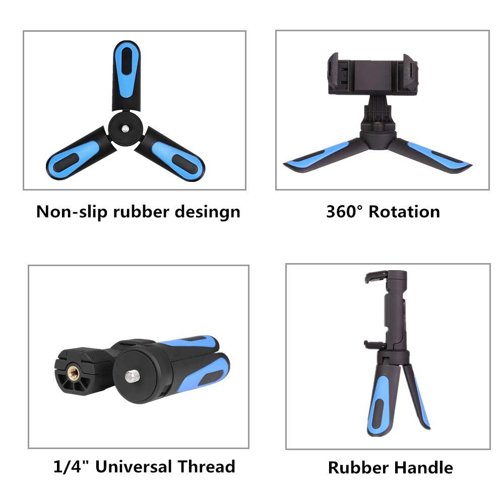 XILETU 360 Rotation Vertical Shooting 2 in 1 Mini Tripod Phone Mount Holder for iPhone Max Xs X 8 7 Plus Samsung S8 S9 Piexl 2 3