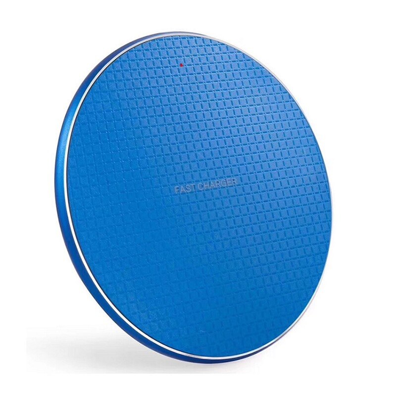 Draadloze oplader voor samsung galaxy  s10 s9 note 9, snellaadpad voor iphone 11 pro xs max xr  x 8 plus 10w qi-inductielader: Blauw