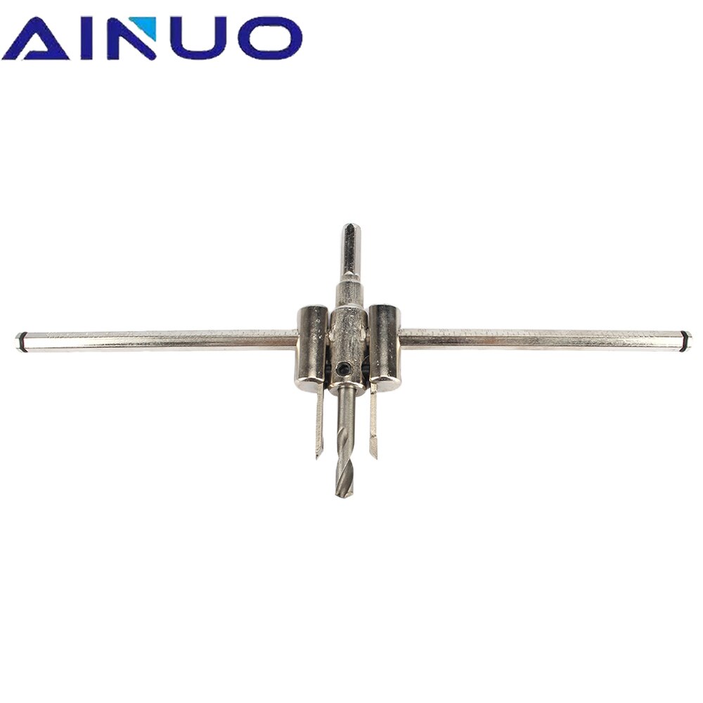 30-130mm Adjustable Metal Wood Circle Hole Saw Drill Bit Cutter Kit DIY Tool Round Cutting Blade Cordless Woodworking