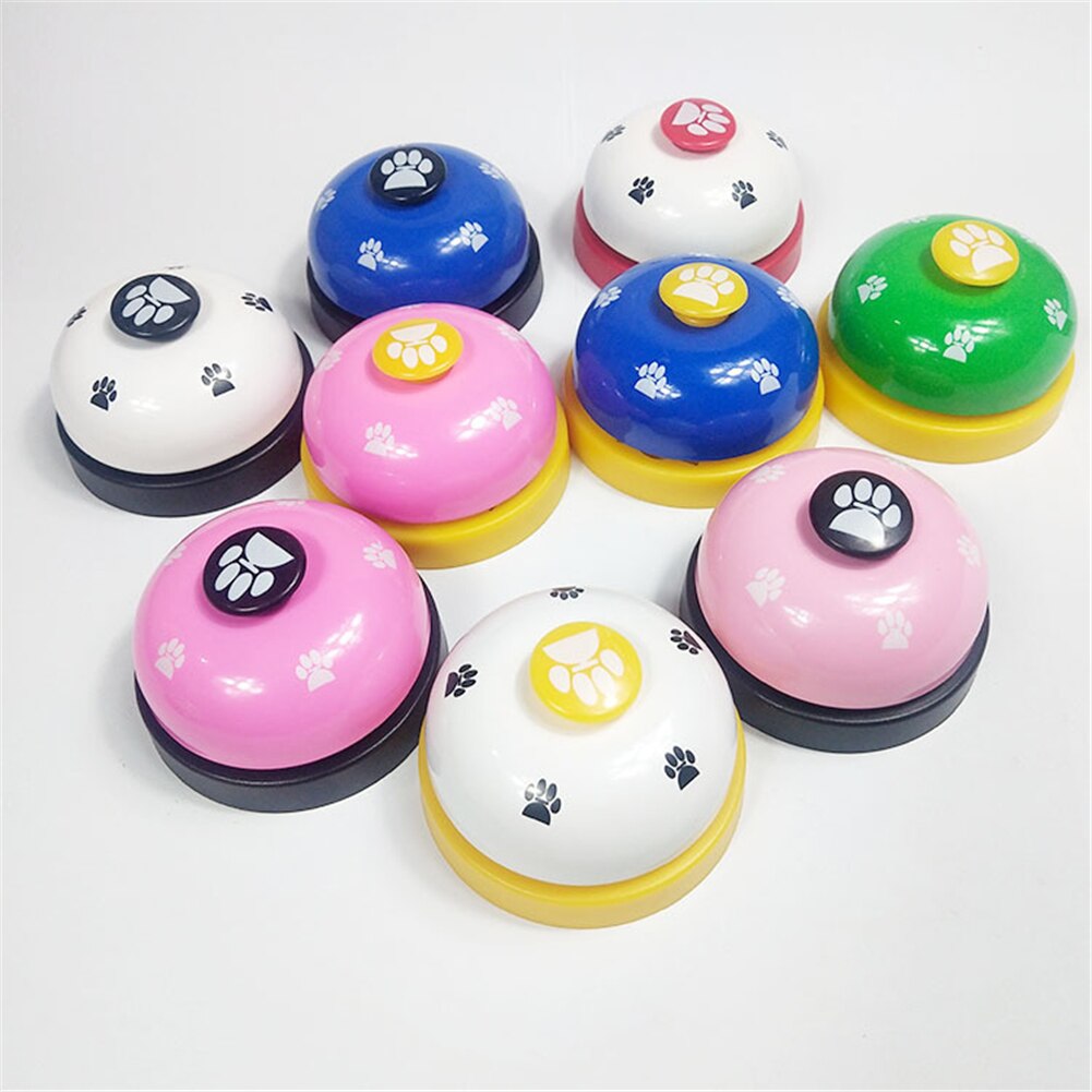 Pet Training Bells Dog Cat Interactive Toy Kitten Puppy Food Feed Reminder Puzzle Toy Development Intelligence Squeak Sound Toy