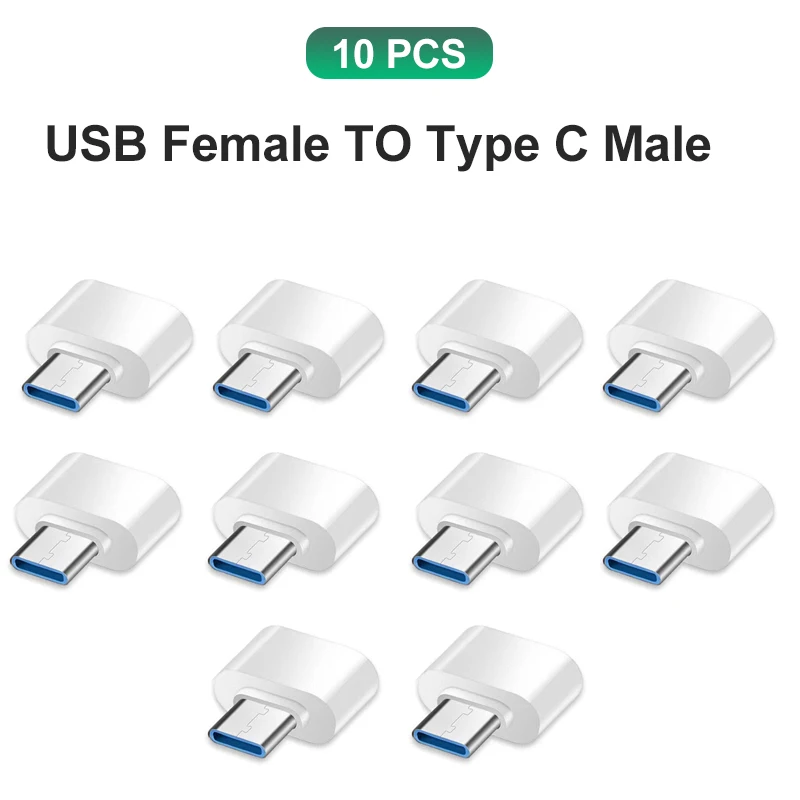 NNBILI OTG USB 3.0 do adaptera typu C typu c żeński na USB męski konwerter dla Macbook Xiaomi Samsung złącze OTG: Matowy czarny