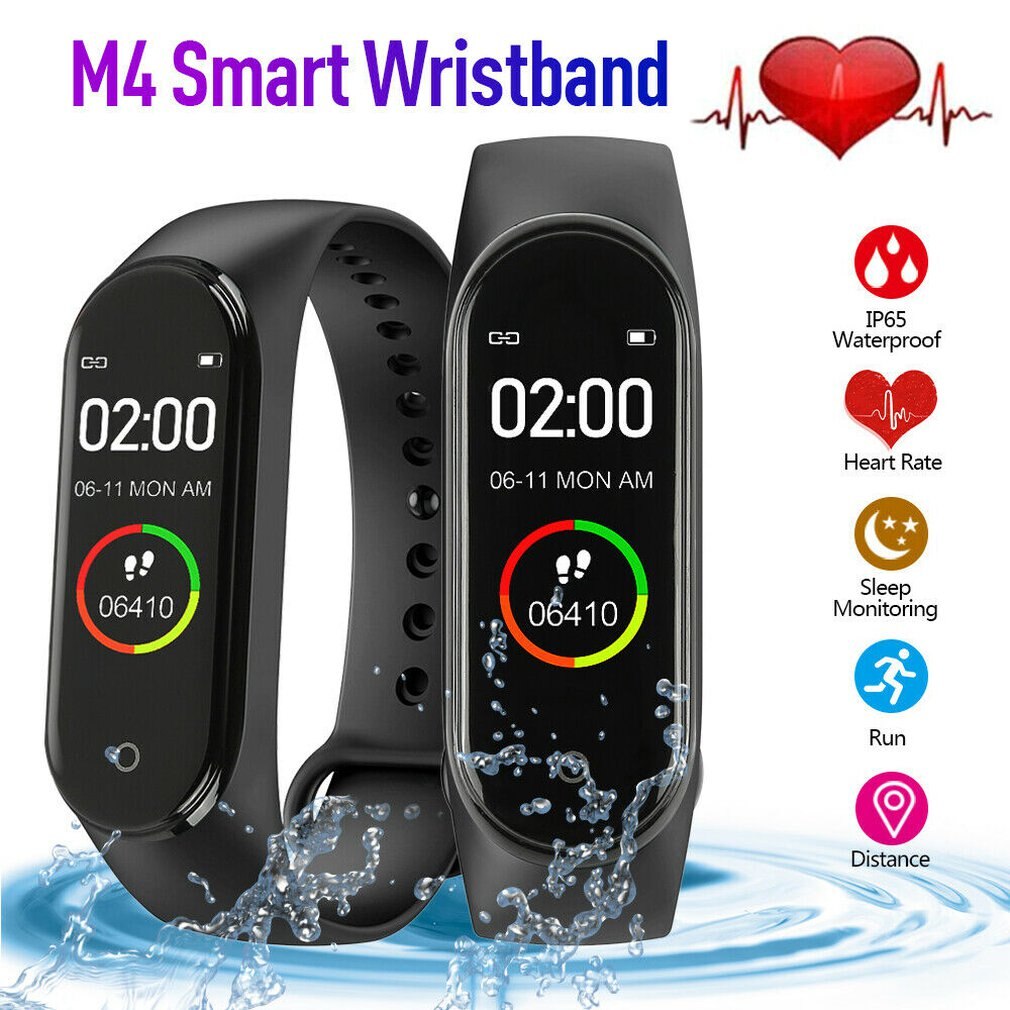 M4 Smart Armband 0.96Inch Kleurenscherm Slimme Horloge Sport Band Gezondheid Slaap Tracker Motion Hartslag Bluetooth Smart Armband