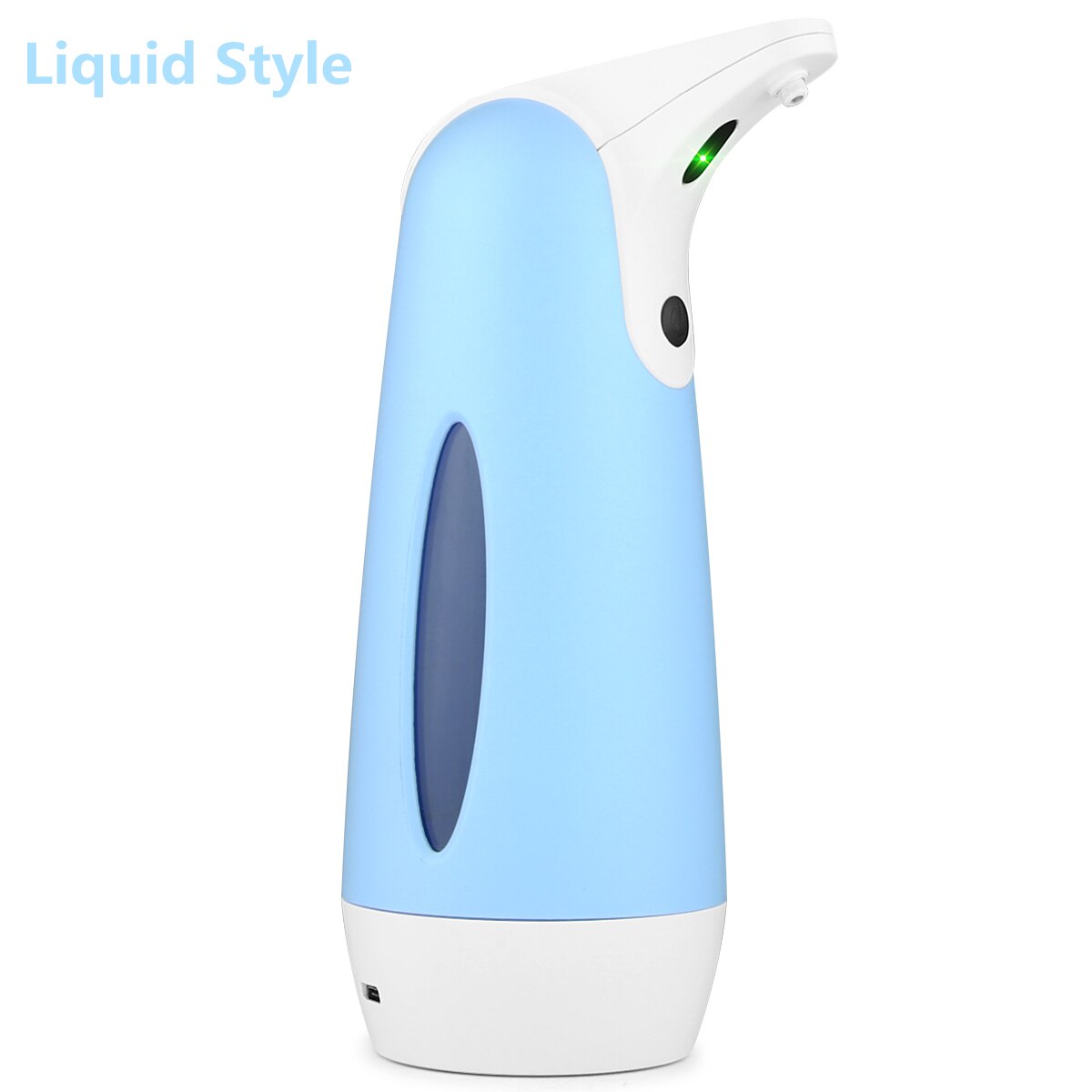 Distributeur automatique de savon sous forme de mousse, recharge USB, capteur infrarouge intelligent, désinfectant pour les mains, pour salle de bains et cuisine: Liquid Style Blue