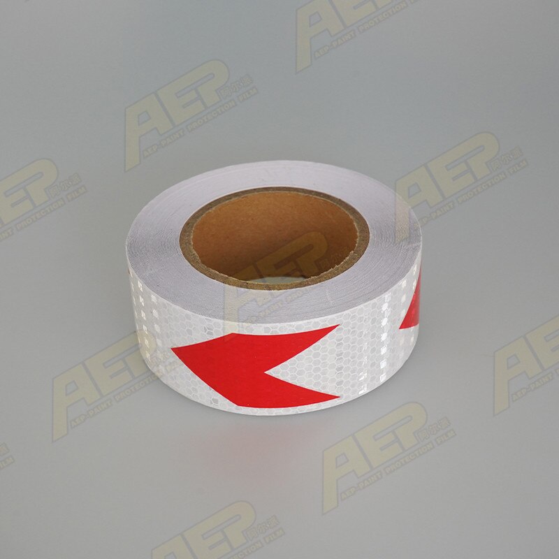 3M Reflective Tape Arrow Guide Warning Mark Strip Waterproof For Automobile Truck Trailer Traffic Road Safety Reflective Film: B