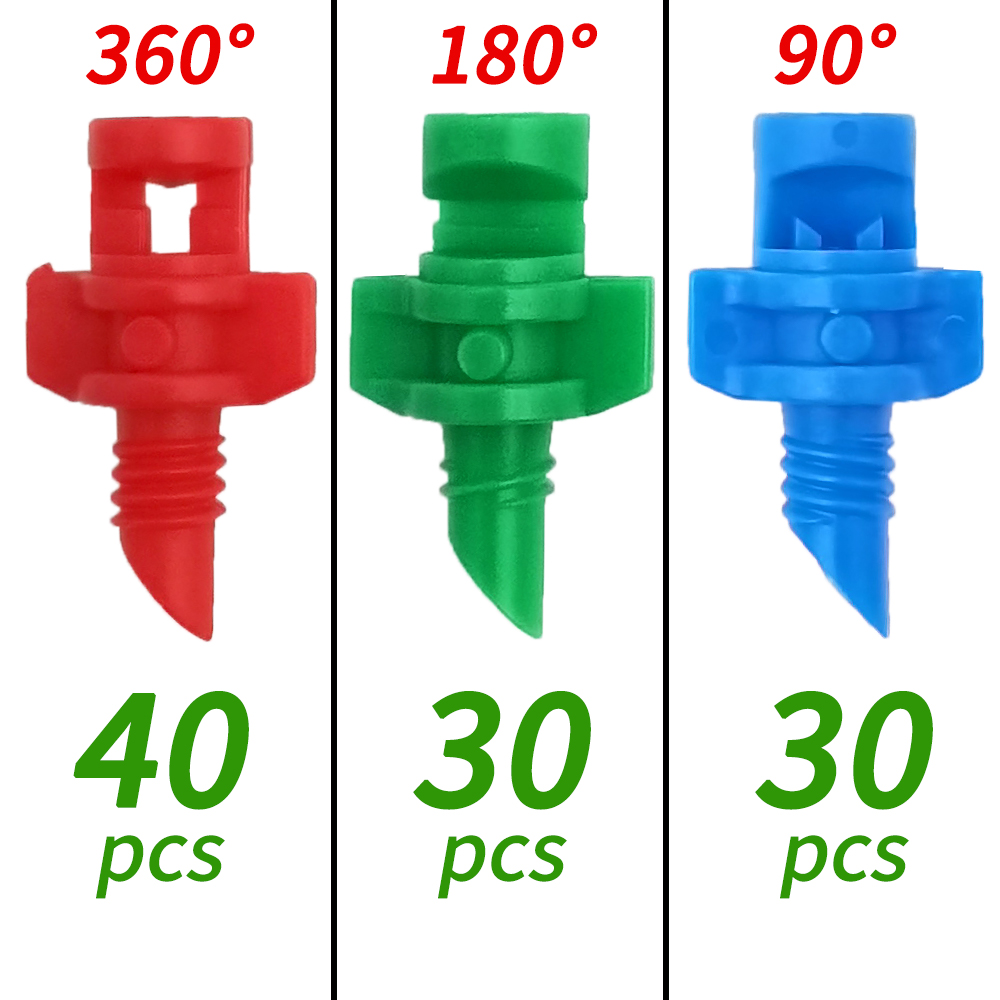 oasi 100pz 90/180/360 Gradi Ugello di Rifrazione Irrigatore da Giardino Agricoltura Irrigazione Pianta Ugello di Spruzzo Nebulizzazione per Fiori: Borgogna