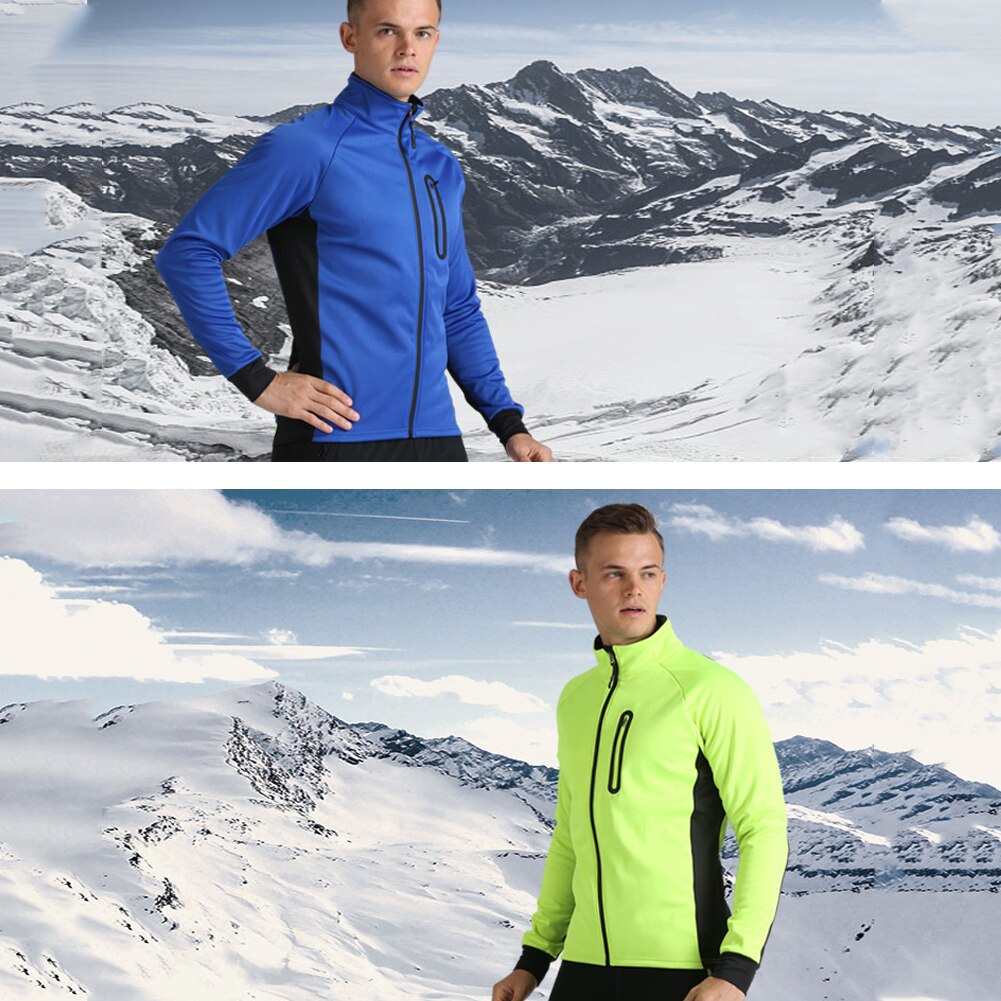 Winter Cycling Jacket Windproof Thermal Keep Warm Mountain Bike Jacket Coat Outdoor Sports Bicycle Clothes