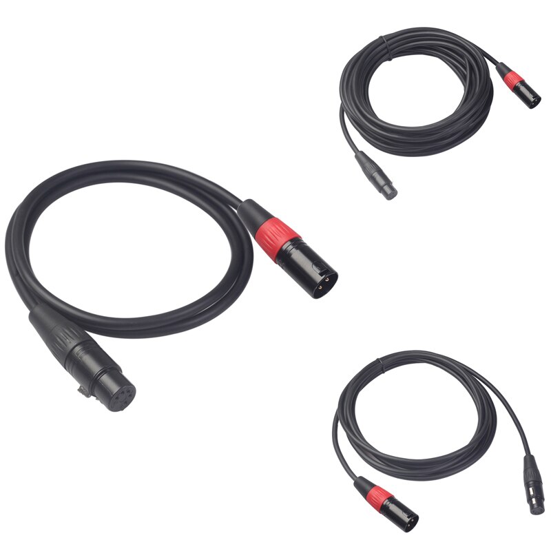 Xlr 3- pin-stecker auf  to 5- pin-buchse konverter-adapterkabel audiokabel für mikrofon