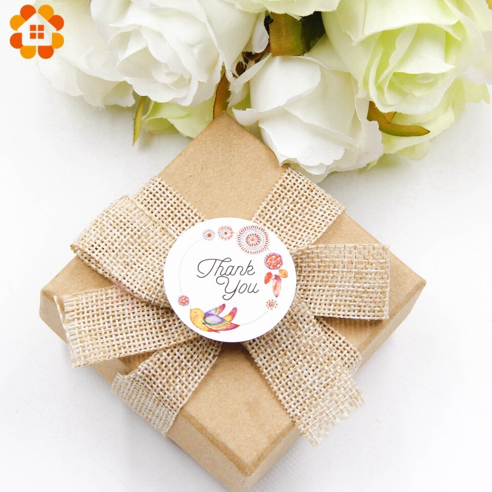 60 stuks bedanklabels stickers labels 4 stijlen feest/bruiloft bedankjes doos tas plakboek gasten inpakbenodigdheden