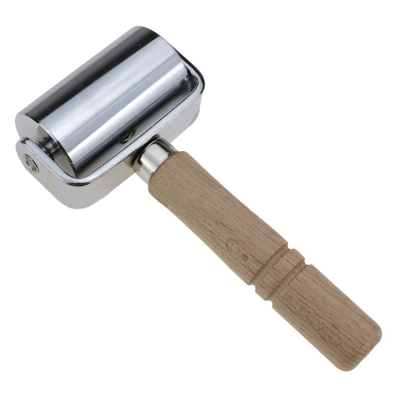 Wood Leather Craft Roller Leathercraft Press Edge Roller for Craft DIY Handmade Hand Leather Pressing Tool for DIY Crafts Making: Sliver 140x60x10mm