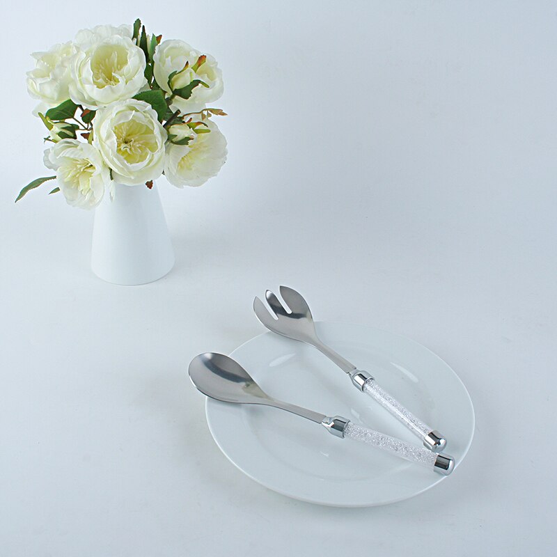 Oh Trend-Utensilios de cocina de cristal creativos para servir ensalada, juego de mesa para boda, juego de cena