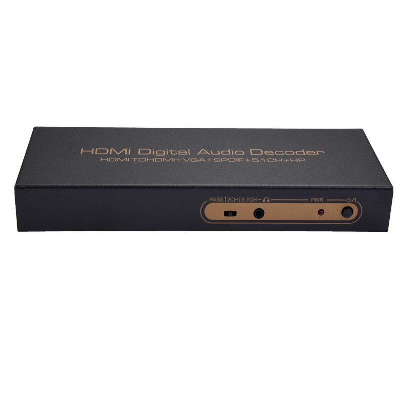Hdmi digital o avkodare hdmi till hdmi+vga+spdif +5.1ch+ o avkodare för dvd, blue-ray dvd , ps3, 360- spelare (eu-kontakt)