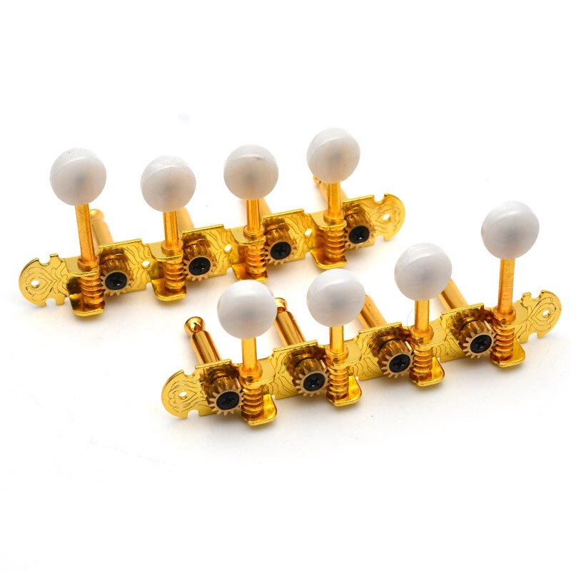 1 Set Mandolin Machine Heads Tuners Tuning Keys Pegs for Mandolin Instrument Golden R/L: Default Title