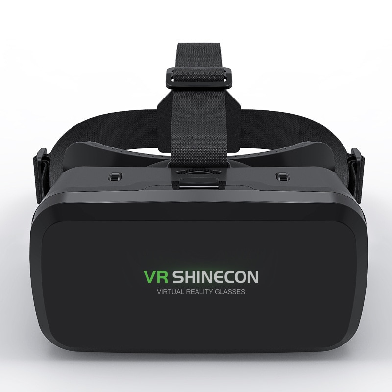 Vr Shinecon G06A Vr Bril Helm 3D Bril Virtual Reality Bril Vr Headset Voor 4.7-6.0 Inch Android Ios smart Telefoons