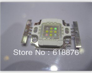 Vierkante actinische hybride 10w koel wit 7000k+ blauw 460nm krachtige led-lamp 10w led-chip