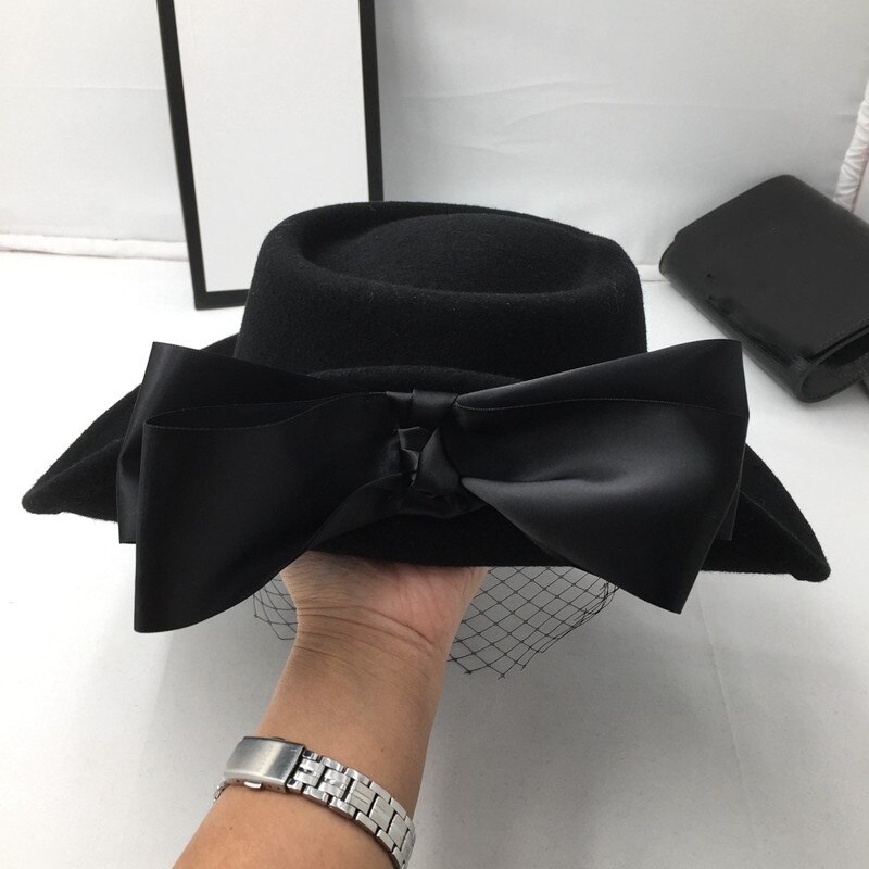 Panama hatut naisille villa sideharso, bowknot socialite hattu on kovera ja kupera ms hattu hattu fedoras