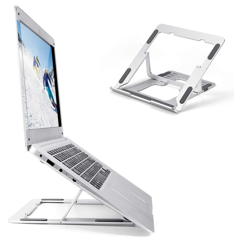 Laptop Stand Verstelbare Voor Bureau, Draagbare Ergonomische Laptop Riser Stand Voor 15 Inch Laptop, Windows &amp; Mac Apparaten
