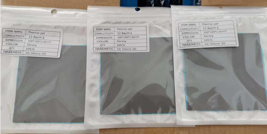 Thermal pad 12.8 W/mK100x100mm Thermal conductivity CPU Heatsink Cooling Conductive Silicone Pad Thermal Pads