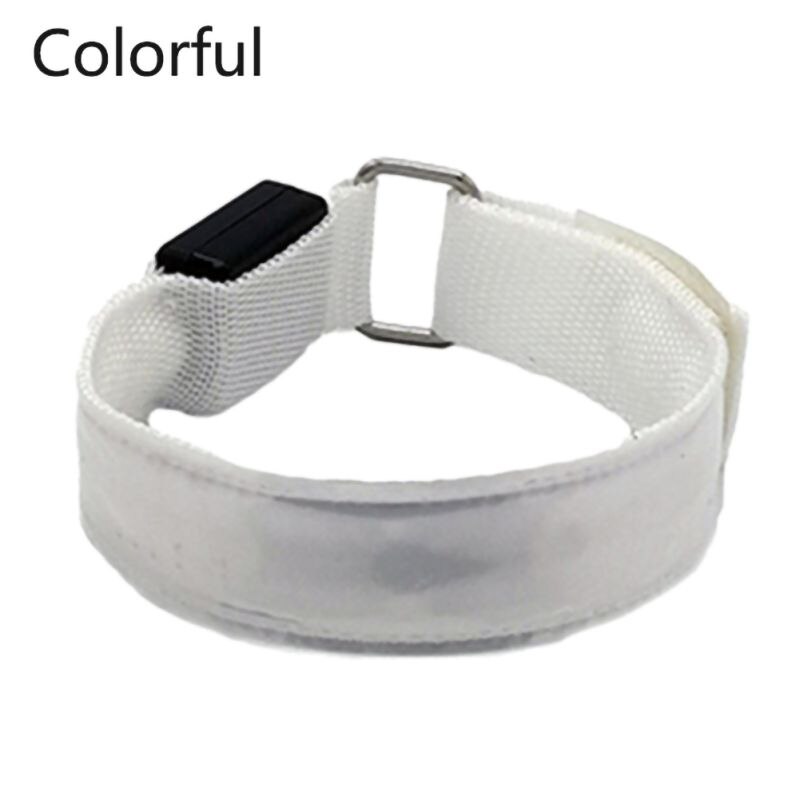 Multicolor Light Flash Bracelet Luminous LED Lights Bracelet Flash Wrist Luminous Sports Equipment: C