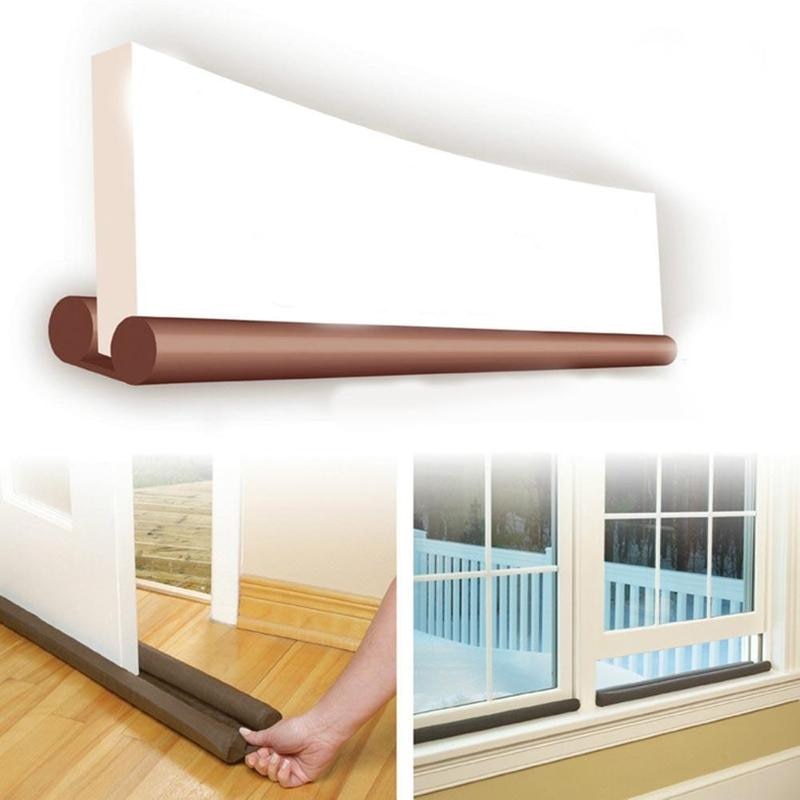 Guard Wind Dust Blocker Sealer Stopper Isolator Deur Window Bruine Interieur Of Exterieur Deur Stopper Rubberen Vloer