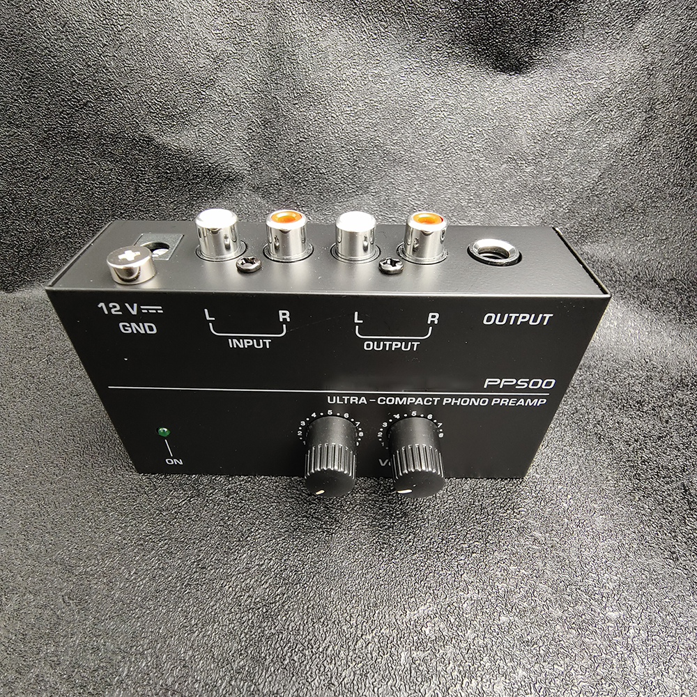 Pp500 Phono Vorverstärker Vorverstärker mit Pegel Lautstärke regler RCA Eingang Ausgang 1/4 "trs Ausgangs schnitts tellen für Plattenspieler