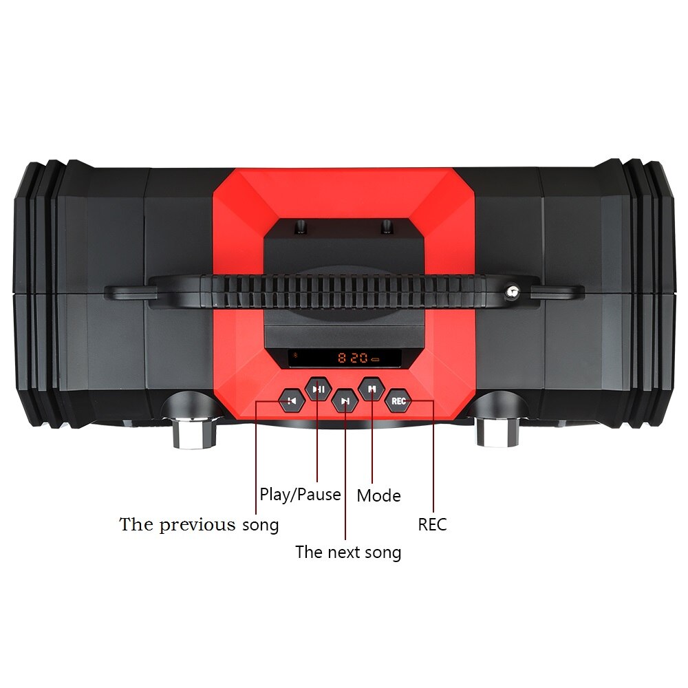 30W Bluetooth Speaker Portable Wireless Big Power Speakers Soundbox With Remote Control Support FM Radio MIC TF AUX USB