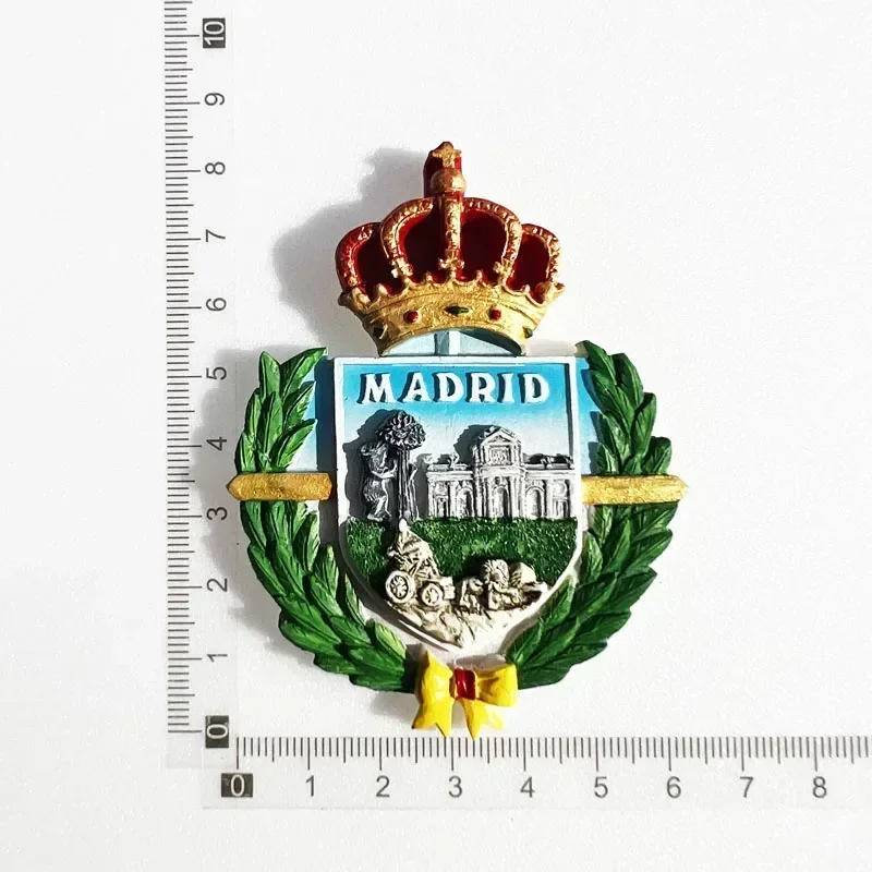 Spaans Koelkast Magneten Toledo La Catedra Kathedraal Malaga Montserrat Magnetische Koelkast Stickers Toeristische Souvenirs Idee: Army Green