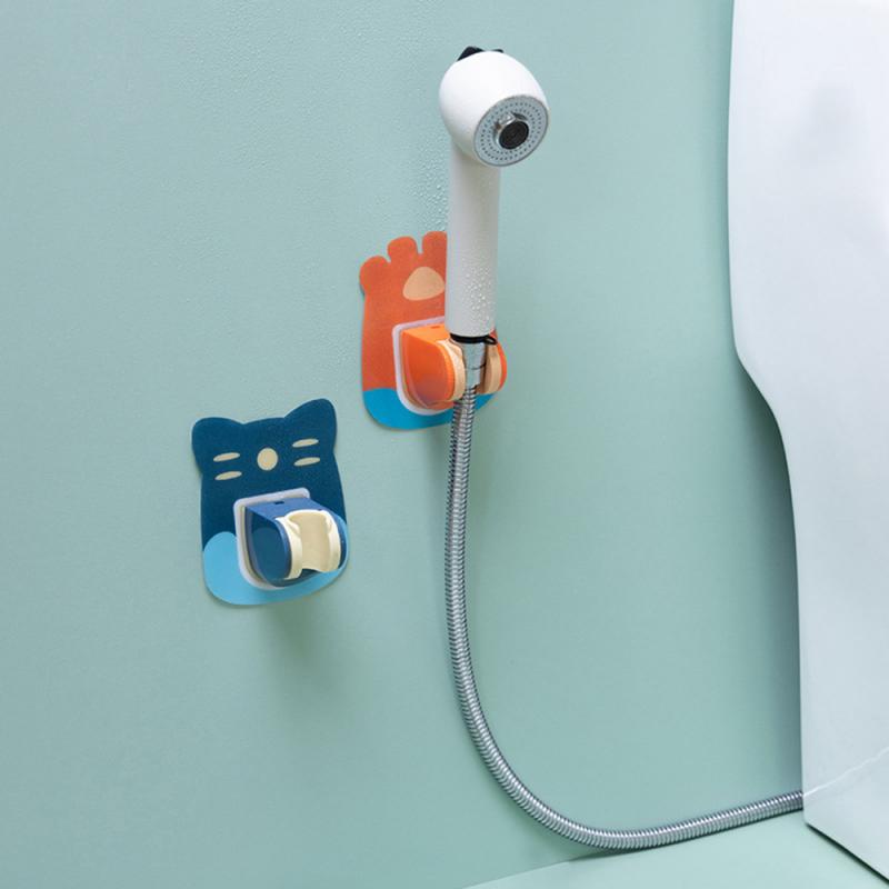 Cartoon Shower Head Fixed Seat Frame Without Punching Rain Base Adjustable Bathroom Suction Cup Nozzle Shower Bracket Bathroom
