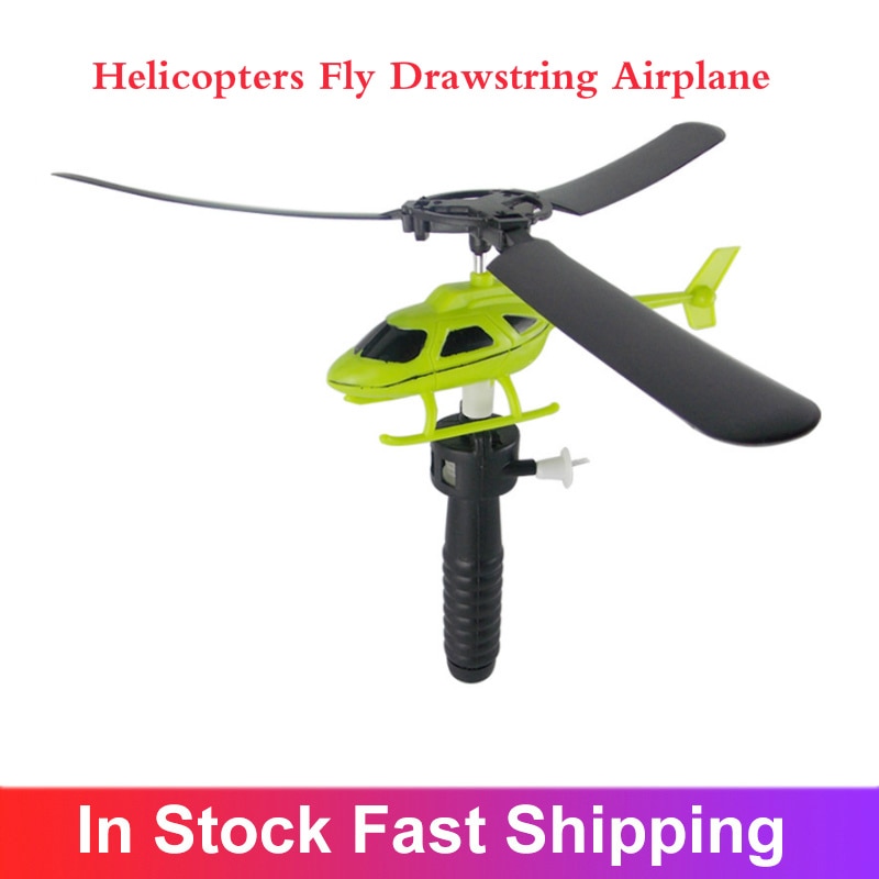 Kids Educational Toys Pull Wires RC Helicopters Fly Drawstring Airplane Children Outdoor Game Flysky Flight Simulator Toys