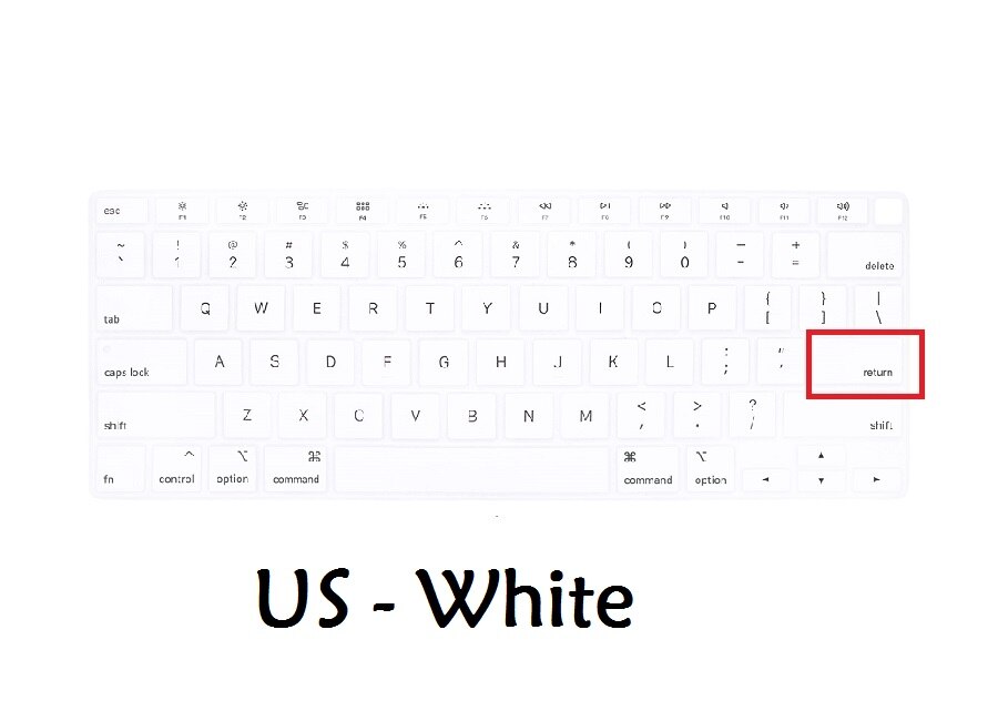 Pehmeä näppäimistösuoja macbook airille 13 a2179 eu us näppäimistön kansi silikoninen vedenpitävä kalvosuoja: Me-valkoinen