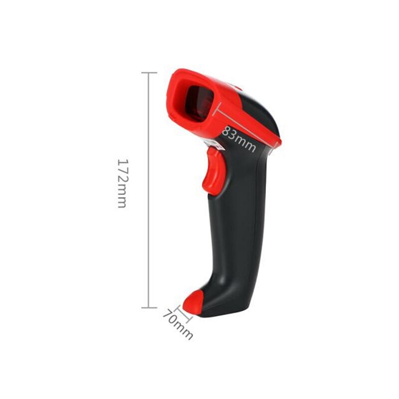 Zeer gevoelige draagbare barcodescanner met  ak18 draden en 2d usb-kabels voor pos-systeem in de supermarkt