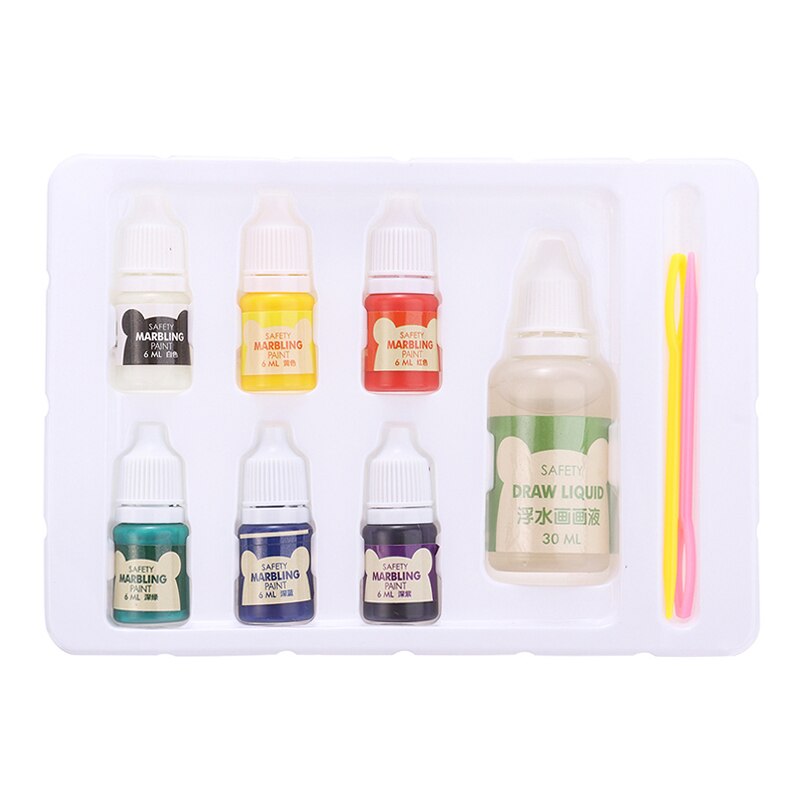 Peinture sur eau outils de dessin transfert d'eau liquide ensemble de peinture hydrographique marbrure Kit de dessin enfants