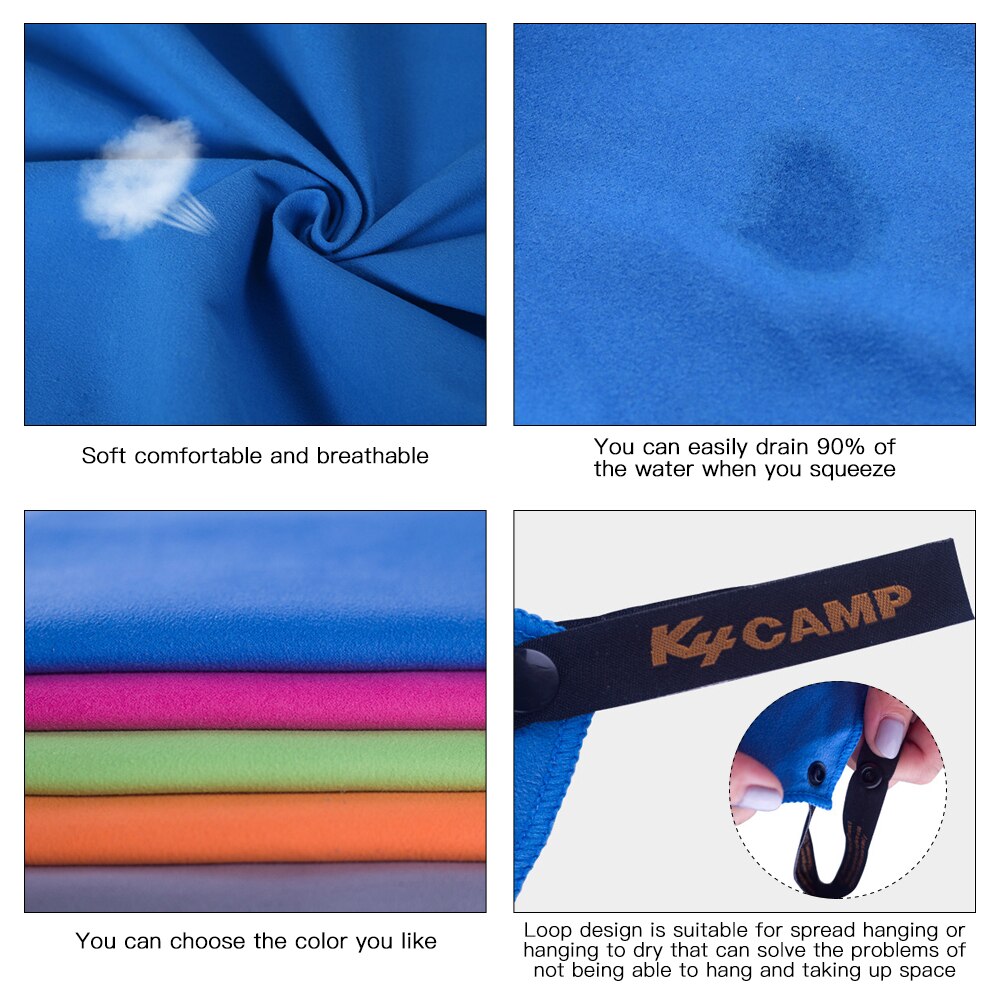 Juego de 2 uds de toallas de viaje de secado rápido, de microfibra Toalla de baño, juego de toallas de mano para gimnasio, deportes, Camping, Yoga, Fitness, ducha, Toalla de baño