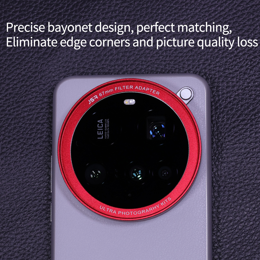Für Xiaomi 15 Ultra Foto-Bausätze 67 mm Filter-Adapterring, Rahmen aus Aluminiumlegierung, Gegenlichtblende, kratzfeste, staubdichte Kappenabdeckung