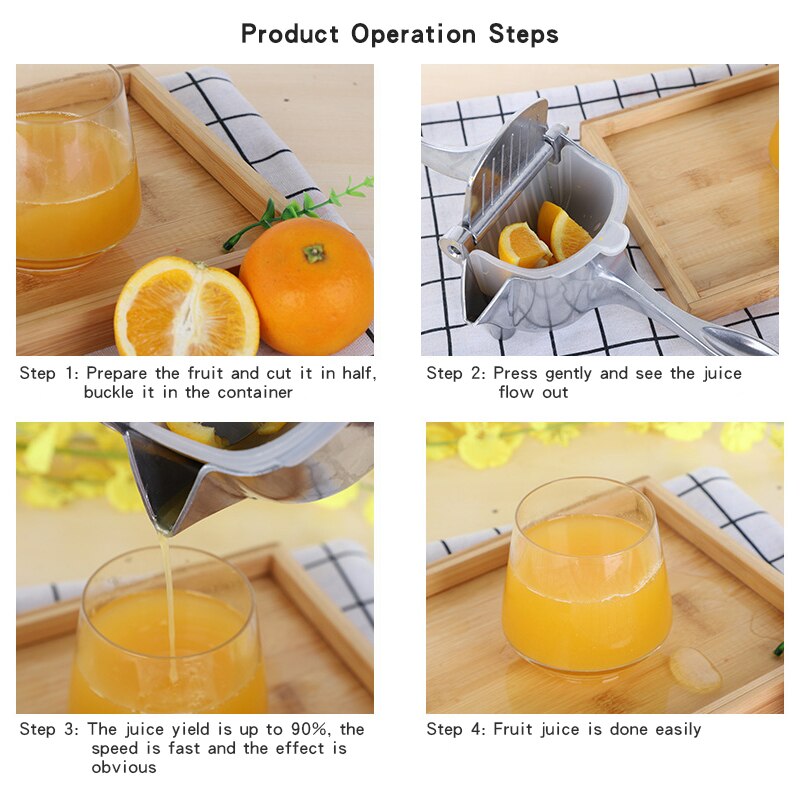Manuelle Hand Entsafter Granatapfel Saft Presse Küche Zubehör Umweltfreundliche Orangenpressen & Reibahlen Aluminium legierung Gesundheit Leben