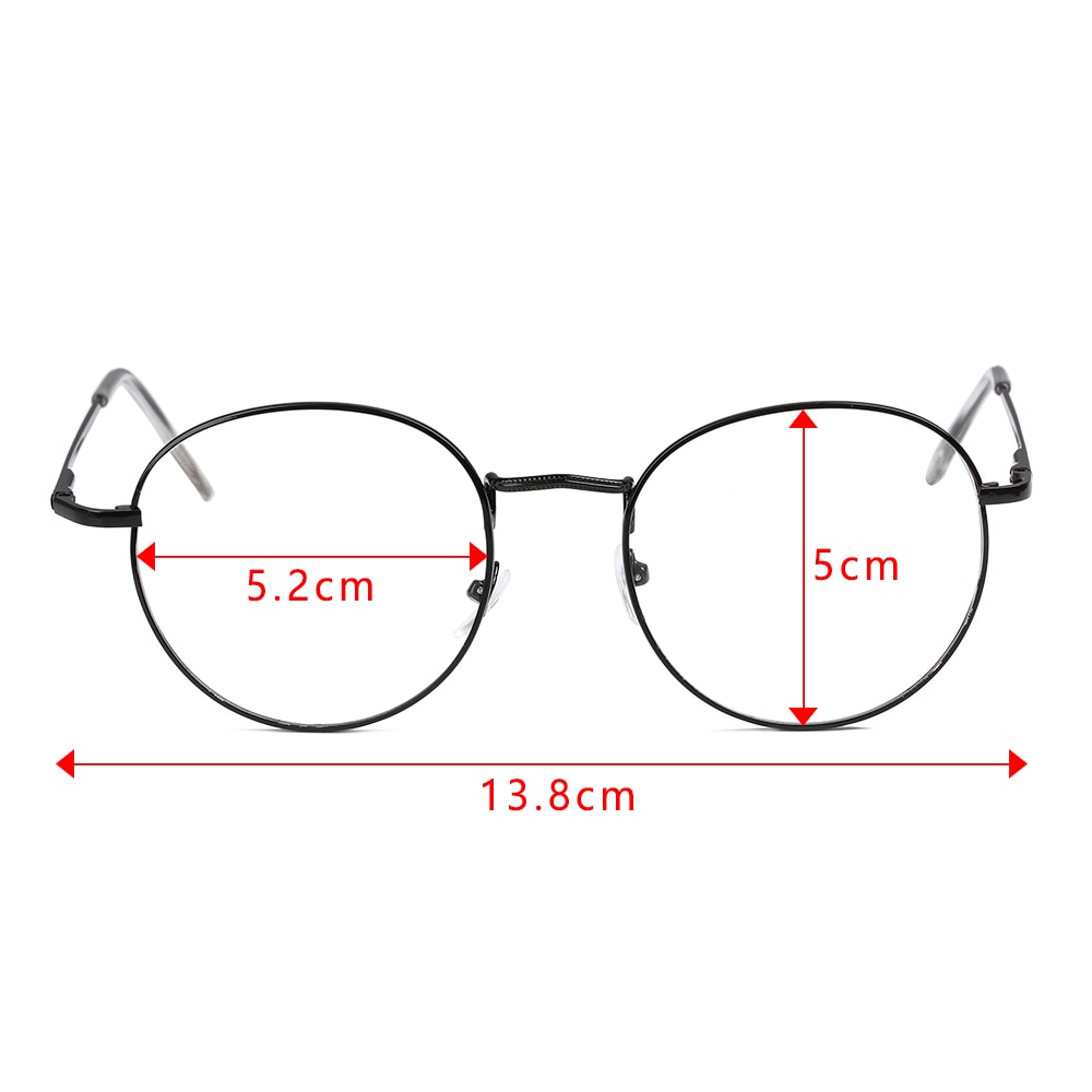 Metalen vintage ronde bril oversized brilmontuur optische oogzorg brillen draagbare brilaccessoires