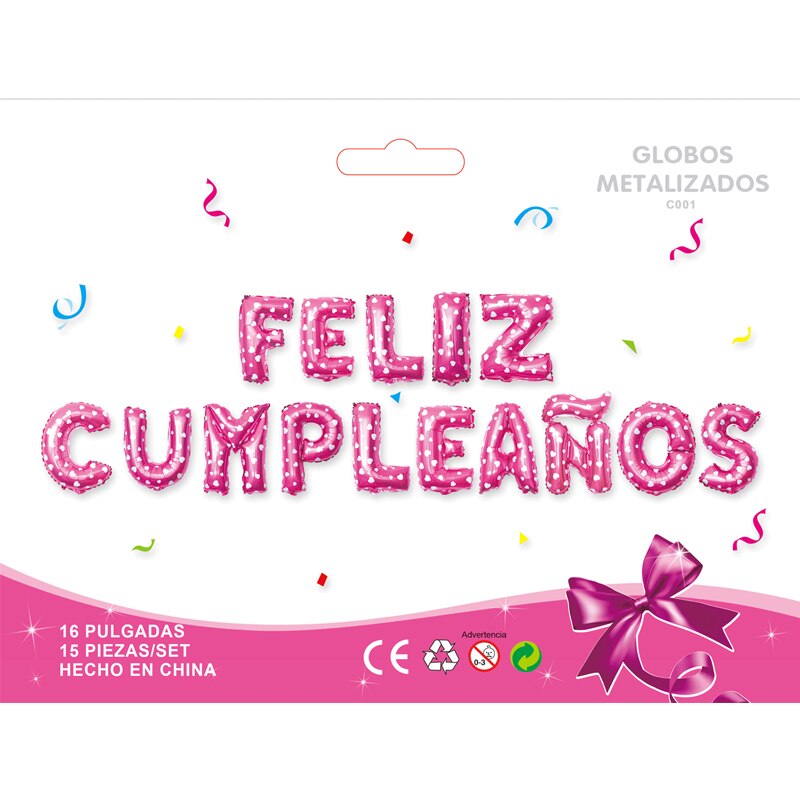 16 inch Letters HAPPY BIRTHDAY Foil Balloons Happy Birthday Party Decoration Kids Alphabet Air Balloons Baby Shower Supplies: Peach heart powder