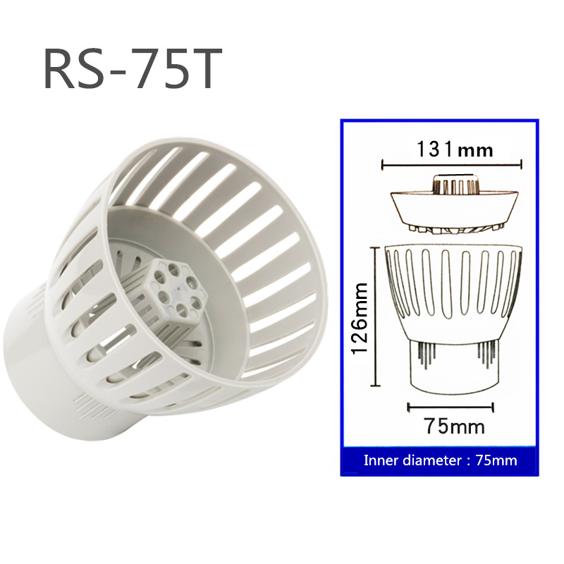 Antibloqueo de salida de aguas residuales, filtro para estanque de peces, cabezal de filtro para recoger hojas caídas, entrada de agua para estanque de peces Koi
