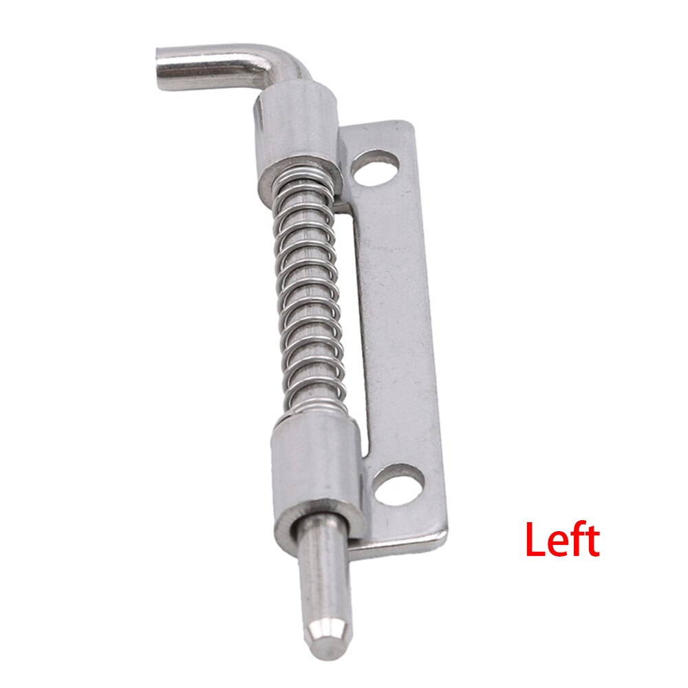 Long Spring Loaded Hinge Sliding Lock Barrel Bolt Latch Hasp Staple Gate Safety Left Right Latch Lock Bolt Spring Barrel: Left