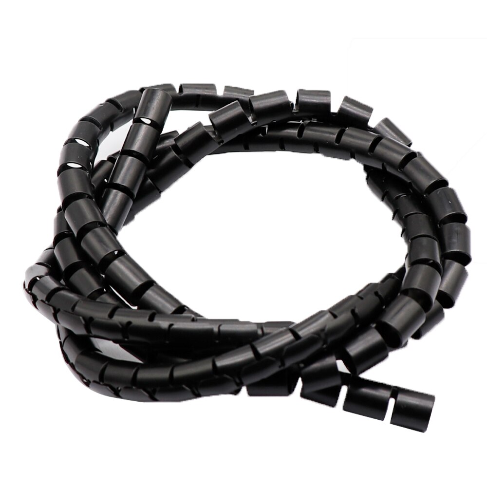 3D Printer parts RepRap spiral Wrapping Cable casing Flame retardant 2M Length ID 8mm Cable Sleeves Winding pipe wrapping band