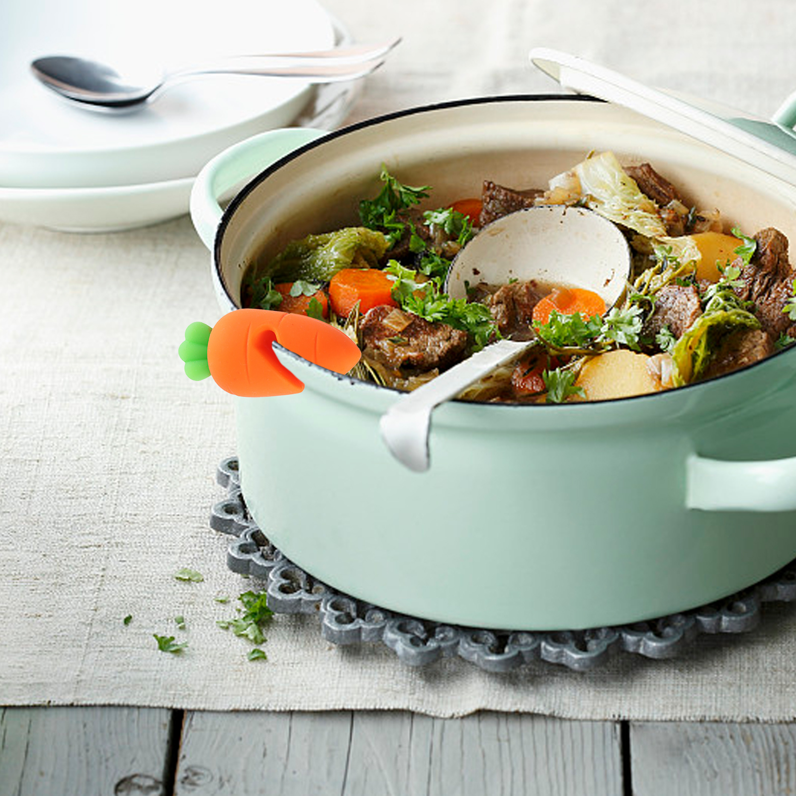 Spill-Proof Lid Lifter Cute Overcooking Preventer Pan Lid Holder Kitchen Gadget Tools Cooking Helper Kitchen Tools