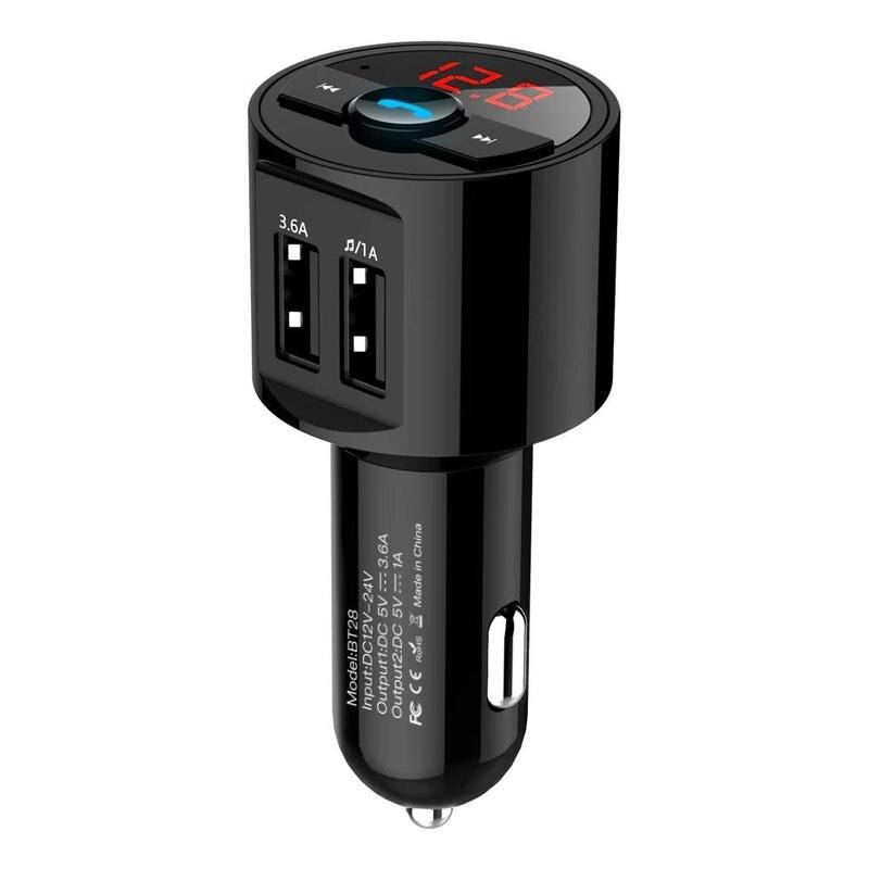 FM Transmitter USB Charger Bluetooth Car Kit FM Modulator Audio Music Mp3 Player Phone Wireless Handsfree