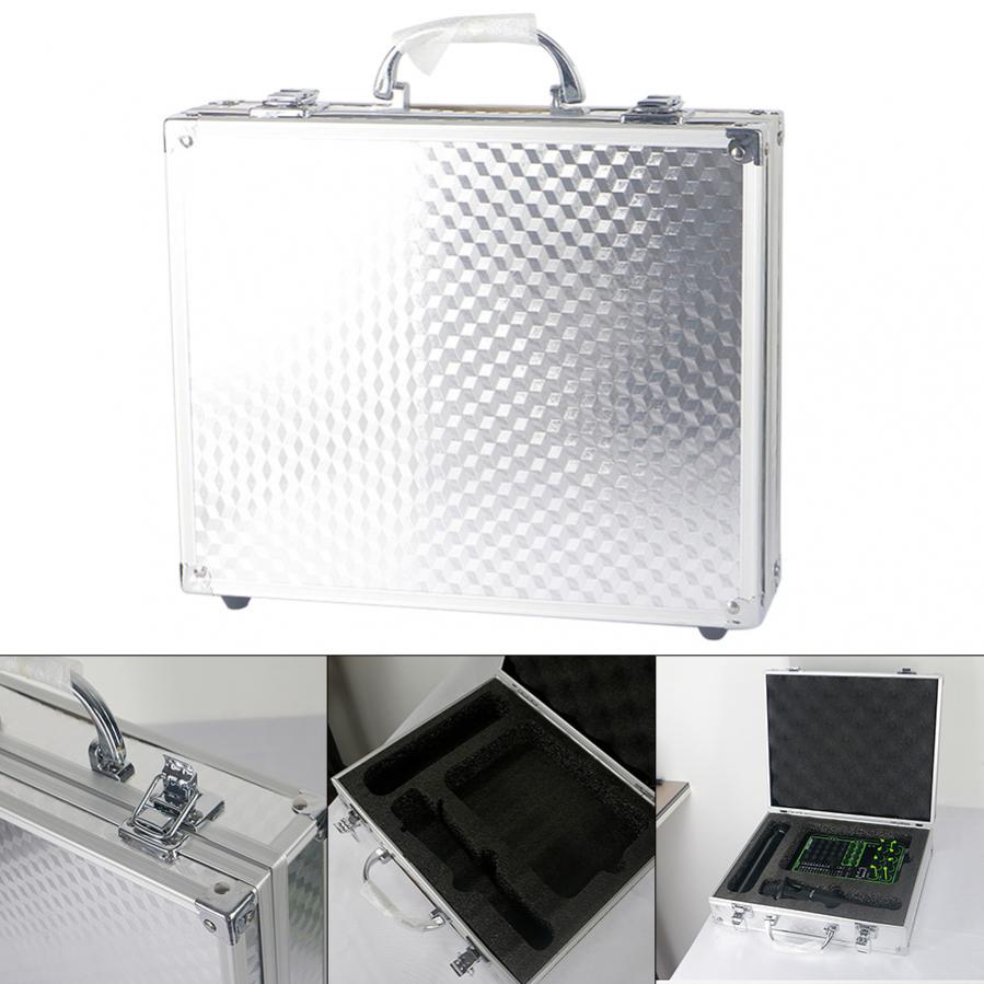 Sound Card Microphone Aluminum Box Storage Box Mic Storage Sponge Box Silver Metal Suitcase Hard Case Live Equipment Toolbox