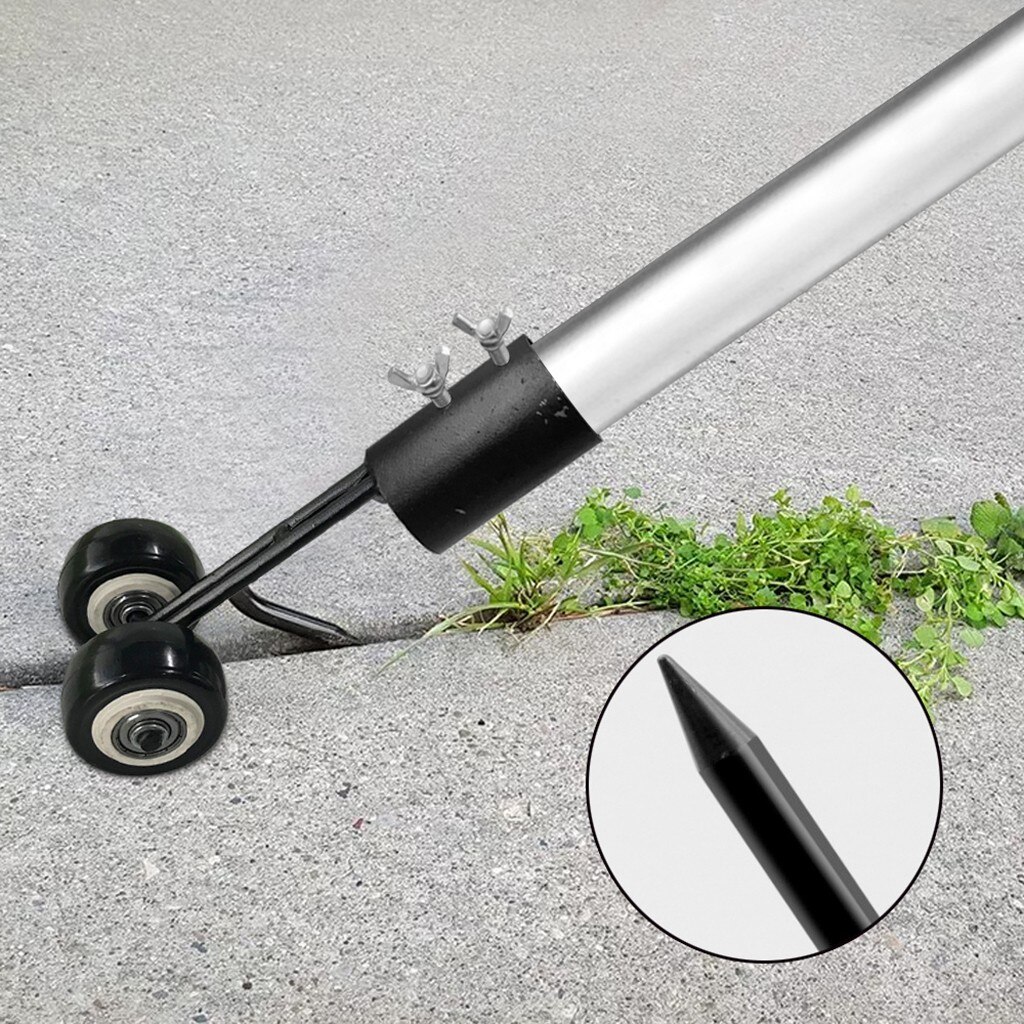 Rotfjerner utendørs morderverktøy klo luke bærbar manuell hage plen lang håndtert aluminium stå opp ugress trekker lett: misligholde tittel