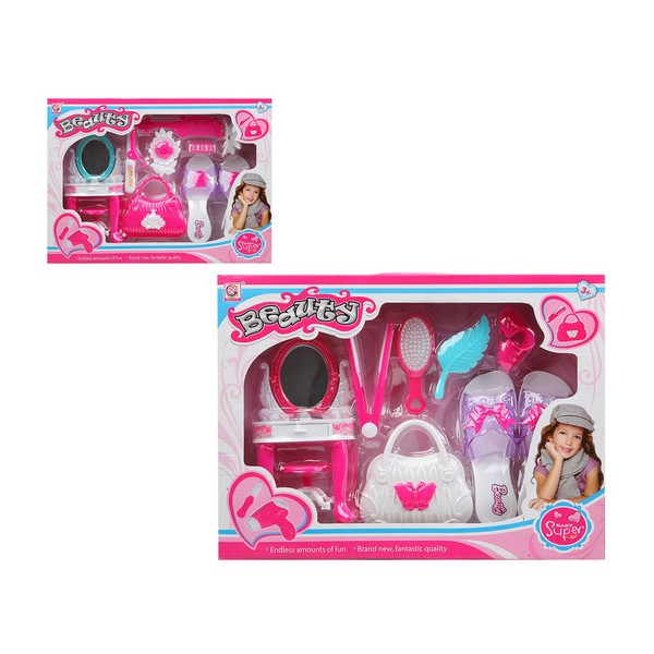 Kind Hairedressing Set Super Schoonheid Wit Roze 112800