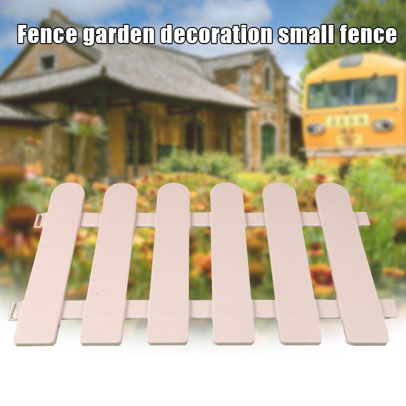 20 Pcs Herbruikbare Plastic Plant Hek Voor Tuin Decoratieve Kleine Hek Met Houtnerf Bordure De Jardin Vallas Para Jardin