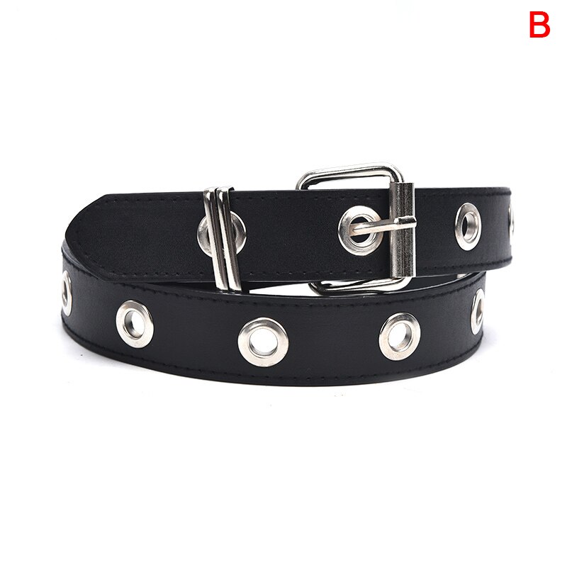 1Pcs Vlinder Vierkante Gesp Met Verstelbare Dames Leuke Pu Leer Dunne Riem Punk Mode Riemen Of Metalen Ketting: belt