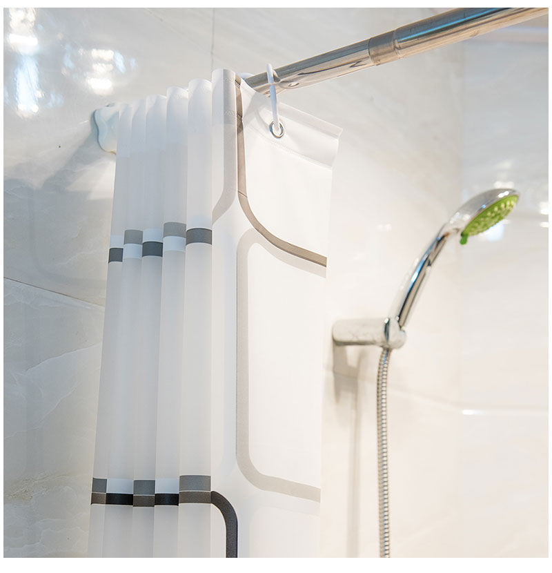 Wasserdichter Duschvorhang, schimmelresistent, langlebig, Badezimmer-Bildschirme mit Haken, moderne bedruckte Badewannenvorhänge, Badezimmer-Accessoires