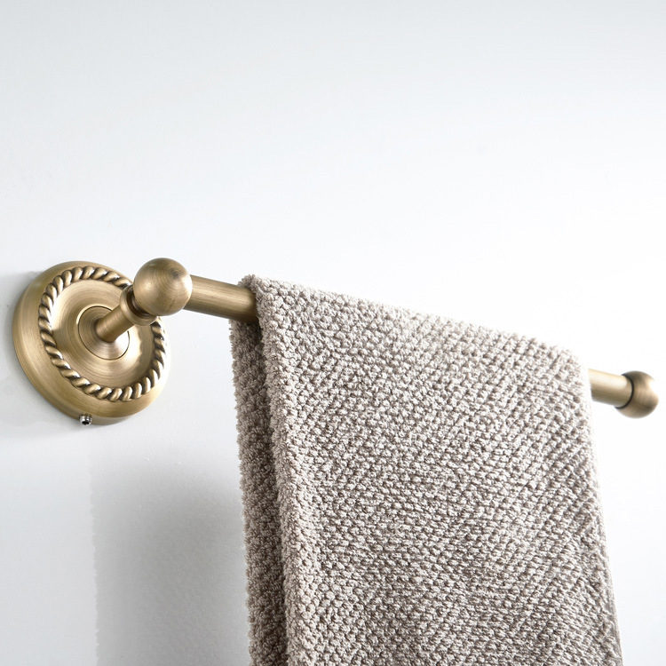 Juego de accesorios de baño de latón antiguo, toallero, soporte de papel higiénico, cepillo de baño, jabonera de Ducha: naranja