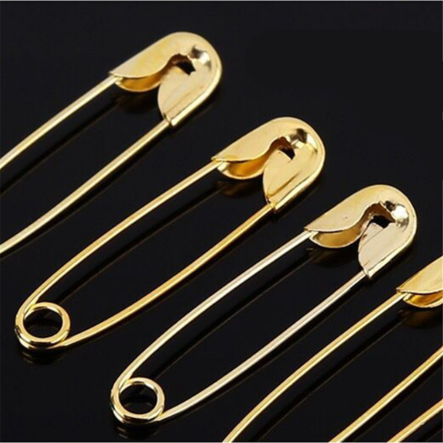 Goupille de sécurité de , épingle à outils, 100 pièces/lot, 22mm, or argent Accessoires pour outils de couture, vêtements, bricolage